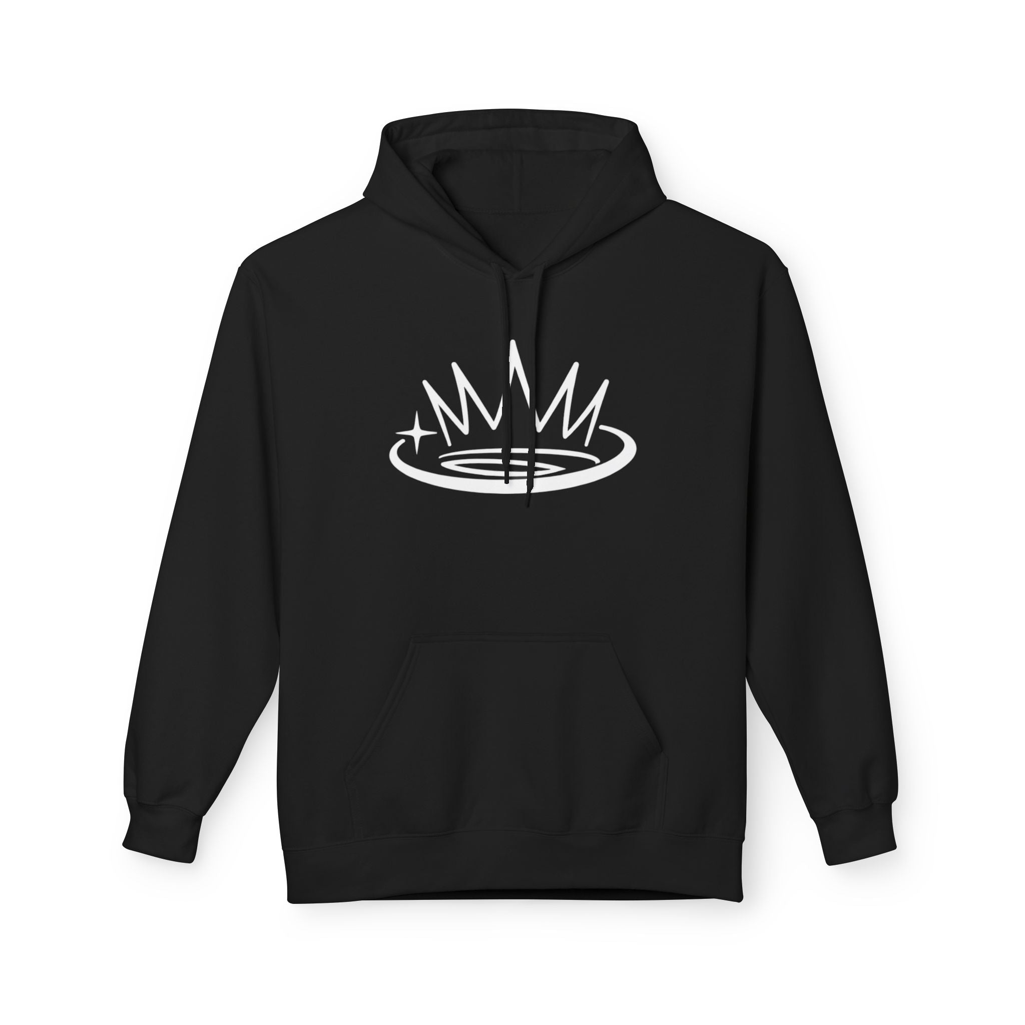 M1 Halo Crown Fleece Hoodie - Black